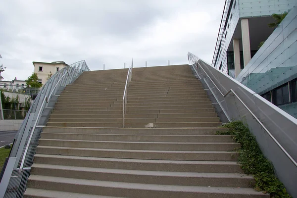 Passos Feitos Concreto Sem Pessoas Cidade Graz Estíria — Fotografia de Stock