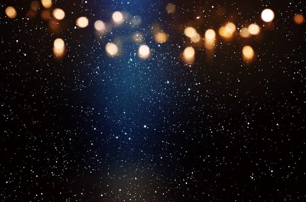 Latar Belakang Langit Berbintang Abstrak Dengan Balok Cahaya Biru Dan — Stok Foto