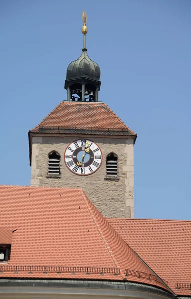 Karmelitánský Kostel Josef Regensburg Věž Kostelní Věž Domplatz Staré Město — Stock fotografie