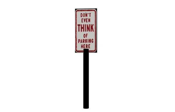 Parking Sign Announcement Information — 스톡 사진