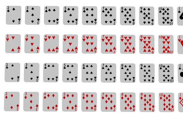 Jogos Cartas Cartas Poker — Fotografia de Stock