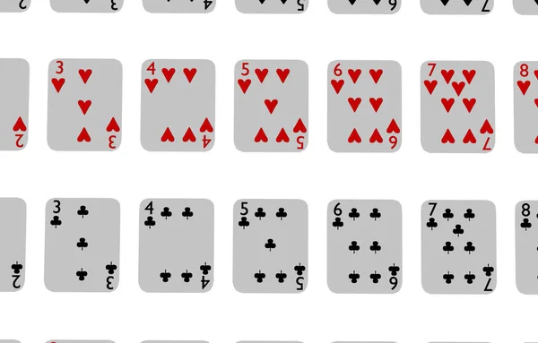Gry Karciane Karty Pokera — Zdjęcie stockowe