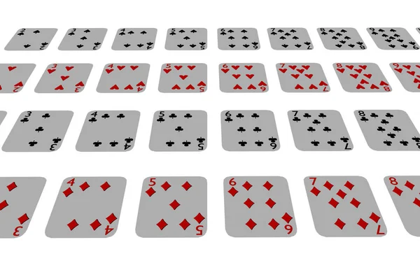 Kart Oyunları Poker Kartları — Stok fotoğraf