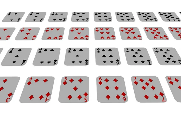 Juegos Cartas Poker Naipes — Foto de Stock