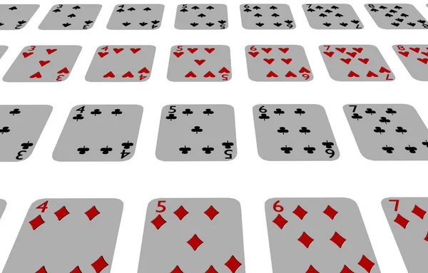 Gry Karciane Karty Pokera — Zdjęcie stockowe