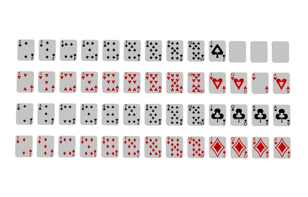 Kartenspiele Pokerspielkarten — Stockfoto