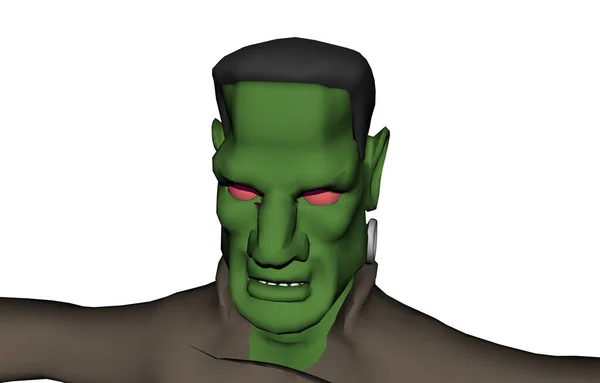 Frankenstein Potwór Ilustracja Halloween — Zdjęcie stockowe