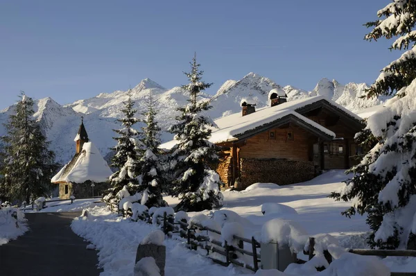 Inverno Hochkrimml Inverno Hochkrimml Áustria Alpes Neve Montanhas Montanhas Montanhas — Fotografia de Stock