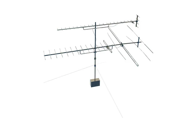 Antenne Für Fernsehempfang Hintergrund Nahaufnahme — Stockfoto
