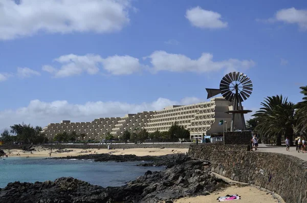 Lanzarote Costa Teguise Bir Otel — Stok fotoğraf