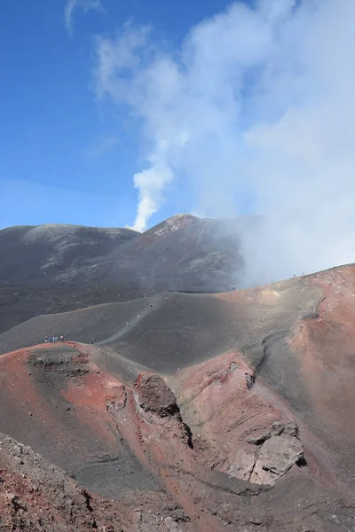 Vulkaan Etna Wolken — Stockfoto