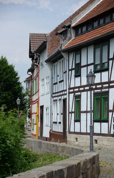 Fachwerk Eschwege Vor Naturkulisse — Stockfoto