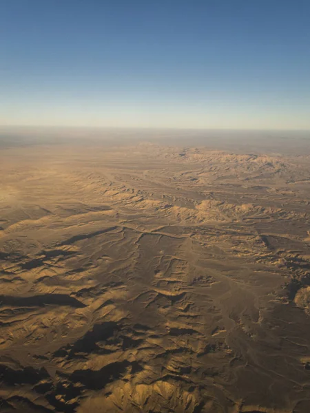 Egyiptom Sivatagi Táj Légi Kilátás — Stock Fotó