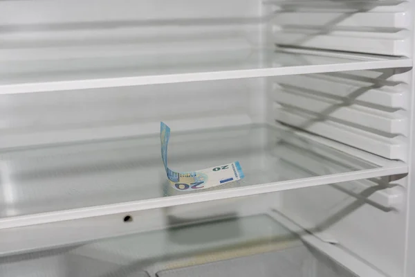 Vista Refrigerador Vacío — Foto de Stock