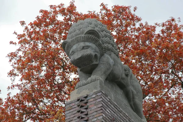 Lion Lion Gate Darmstadt — Stock Photo, Image