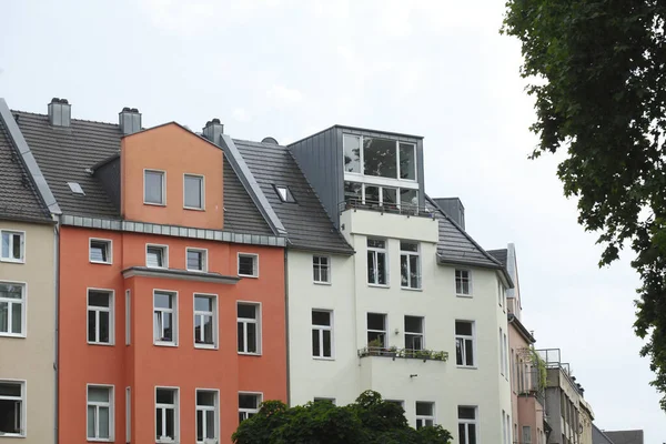 Wohngebäude Altbauten Häuserfassaden Brüsseler Platz Belgisches Viertel Köln Nordrhein Westfalen — Stockfoto