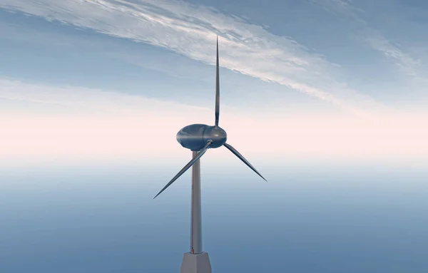 Turbina Eólica Para Energías Alternativas — Foto de Stock