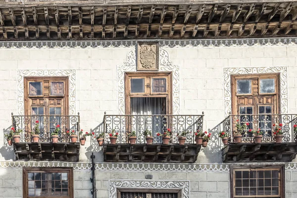 Tenerife - House of balconies in La Orotava in Calle San Francisco