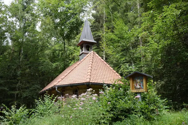 Bezegg Kaple Kostel Kostel Les Bezau Vorarlberg Bregenzerwald Malé Náboženství — Stock fotografie
