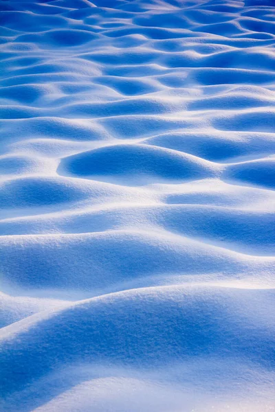 Πεδίο Πεδίο Χιόνι Κύματα Κύμα Κυματομορφή Σχήμα Μπλε Ημέρα Χειμώνας — Φωτογραφία Αρχείου