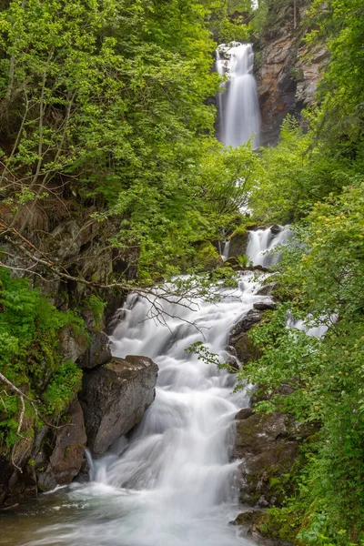 Cachoeira Klapfberg Ultental Tirol Sul — Fotografia de Stock