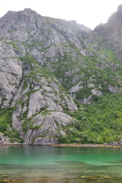 Lofoten Sobre Naturaleza Paisaje Fondo — Foto de Stock