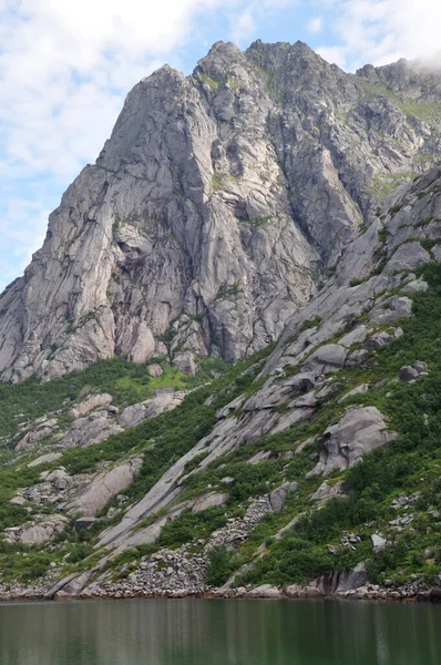 Lofoten Sobre Naturaleza Paisaje Fondo — Foto de Stock