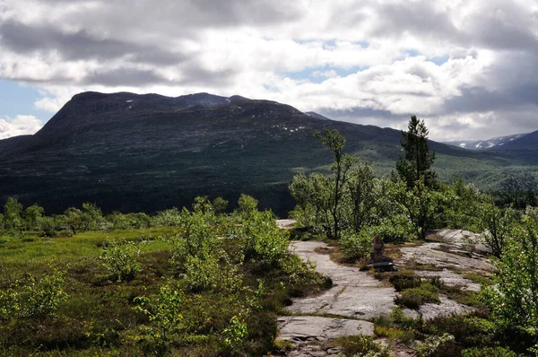 Park Narodowy Saltfjellet Svartisen Norwegii Oferuje Dziki Romantyczny Krajobraz Uprawiania — Zdjęcie stockowe