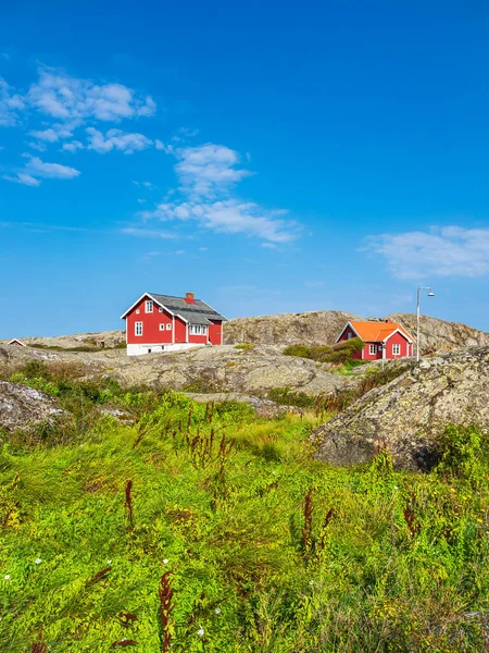 Vista Las Islas Del Tiempo Cerca Fjaellbacka Suecia — Foto de Stock