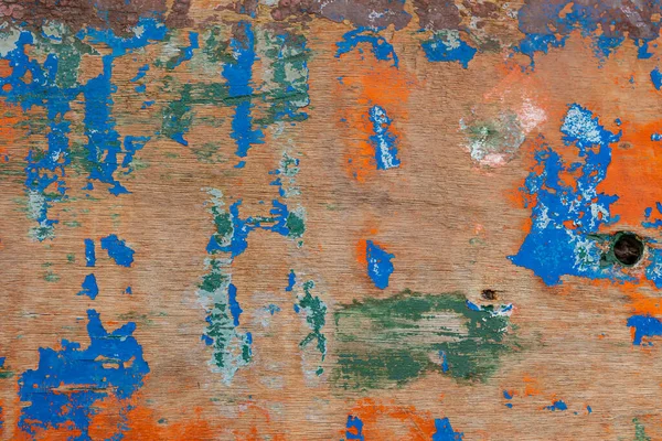 Tekstura Abstrakcyjnego Malowania Kolorów Starym Drewnianym Tle Powierzchni Otarcie — Zdjęcie stockowe