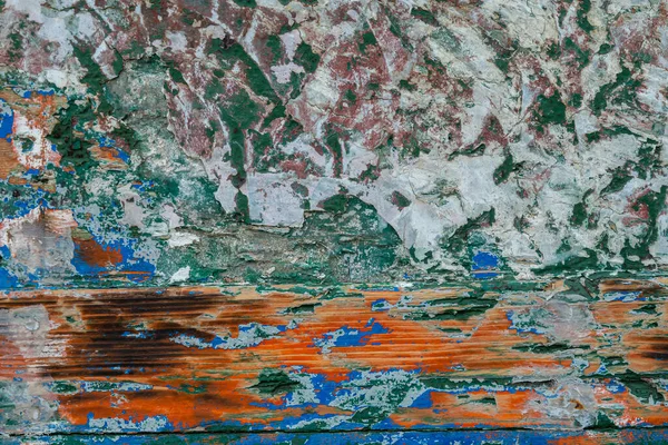 Eski Ahşap Yüzey Zeminindeki Soyut Renk Resminin Dokusu Sıyrık — Stok fotoğraf
