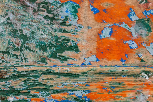 Consistenza Della Pittura Astratta Colori Vecchio Sfondo Superficie Legno Abrasione — Foto Stock