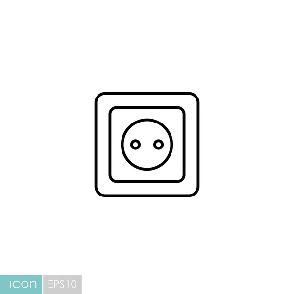 Icono Socket Ilustración Vectorial — Foto de Stock