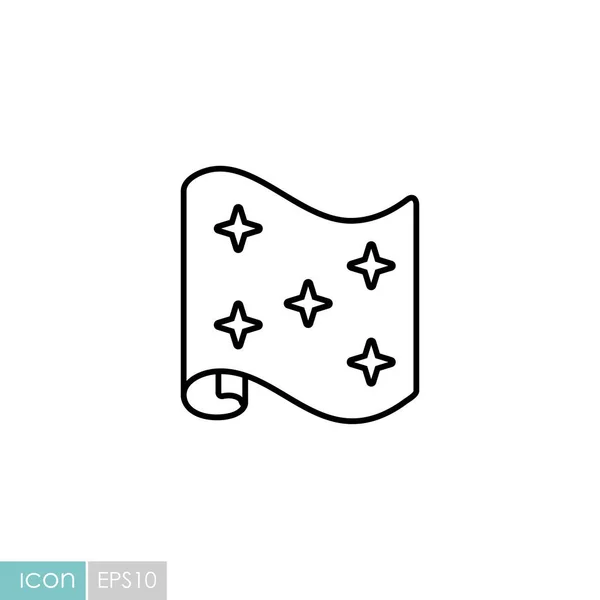 Wallpaper Roll Vector Platte Pictogram Bouw Reparatie Bouw Grafiek Symbool — Stockfoto