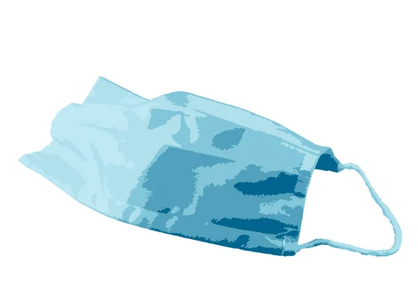 Διανυσματική Απεικόνιση Ενός Μπλε Και Λευκού Παγωτού — Φωτογραφία Αρχείου