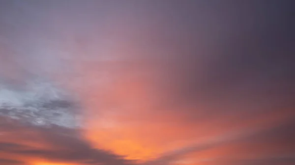 Vacker Solnedgång Himmel Med Moln — Stockfoto