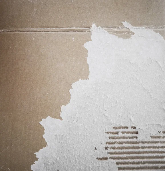Картонная Текстура Бесшовная Гофрированное Волокно Представляет Собой Материал Состоящий Рифленого — стоковое фото
