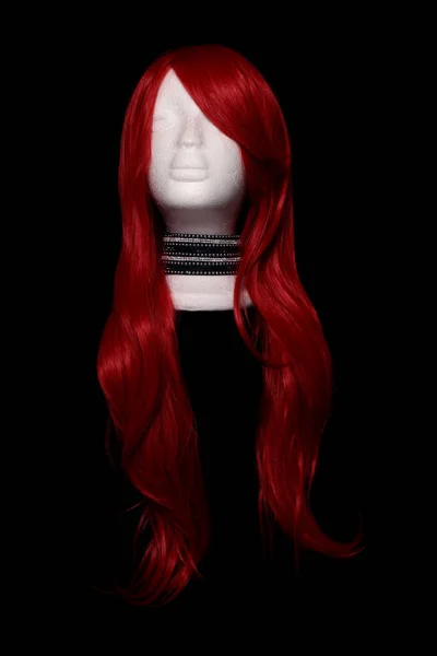 Hermosa Mujer Con Pelo Rojo Largo Peinado Ondulado —  Fotos de Stock