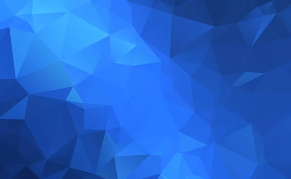 Abstract Panoramische Achtergrond Met Blauwe Driehoeken Vector Illustratie — Stockfoto