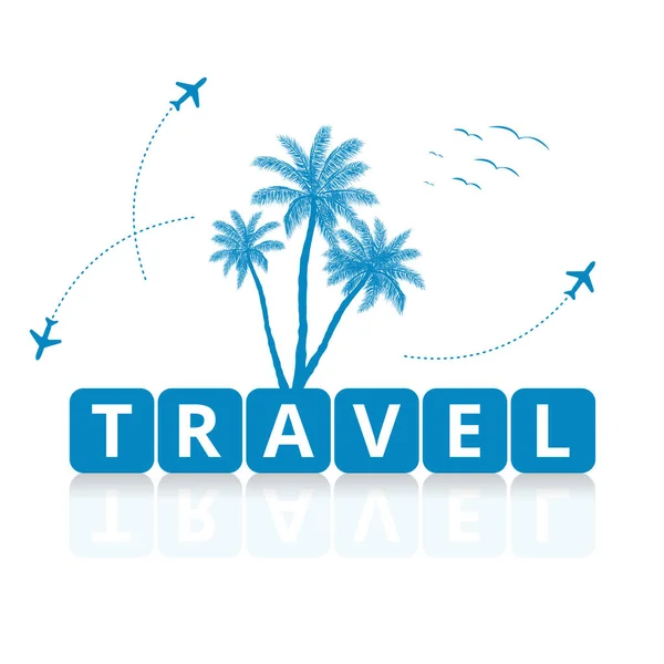 World Travel Tourism Season Concept Vector Illustratie — Stockfoto