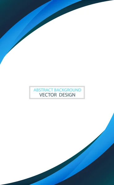 Abstract Web Template Zwarte Blauwe Lijnen Witte Achtergrond Vector Illustratie — Stockfoto