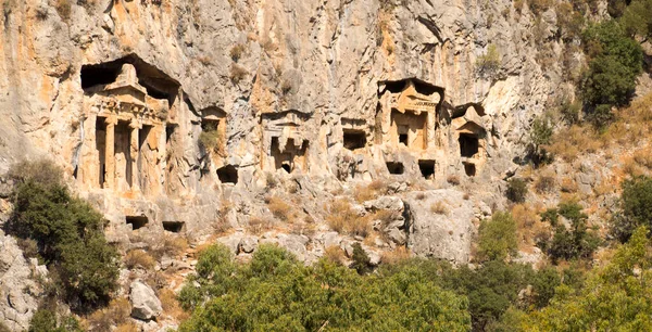 Likijsky Tombs River Daljan Turkey — Stock Photo, Image