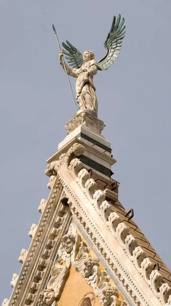 Catedral Siena Dedicada Asunción Santísima Virgen María Siena Italia — Foto de Stock