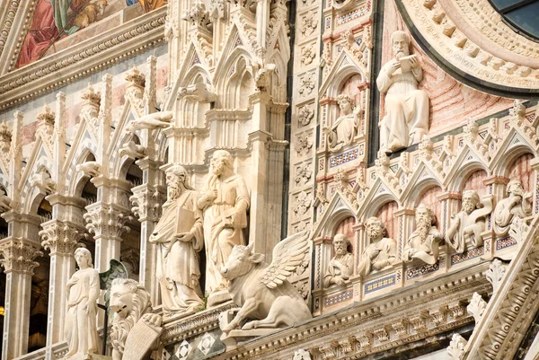 Duomo Siena Dedicato All Assunzione Della Beata Vergine Maria Italia — Foto Stock