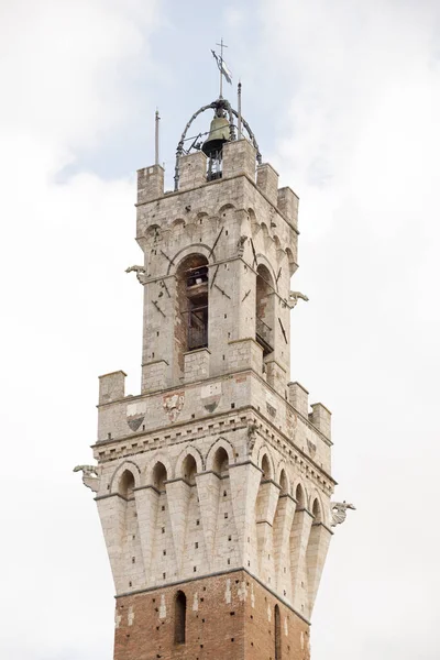 Torre Torre Del Mangia Siena Italia — Foto de Stock