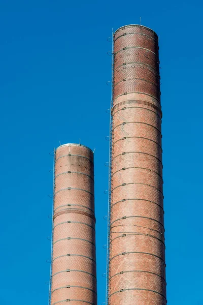 Průmyslový Komín Obloze — Stock fotografie