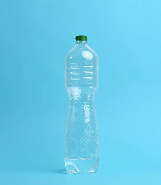 Bottle Water Blue Background — Stock Photo, Image