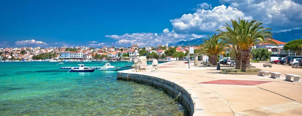 하항과 청록색 파노라마로 이루어진 크로아티아의 아드리 — 스톡 사진