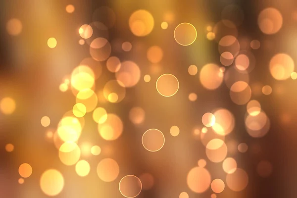 一个节庆的抽象精致的金黄色橙色渐变背景纹理与闪闪发光的脱焦闪烁着波克角圆 新年快乐卡的概念 派对邀请 情人节或其他节日 — 图库照片