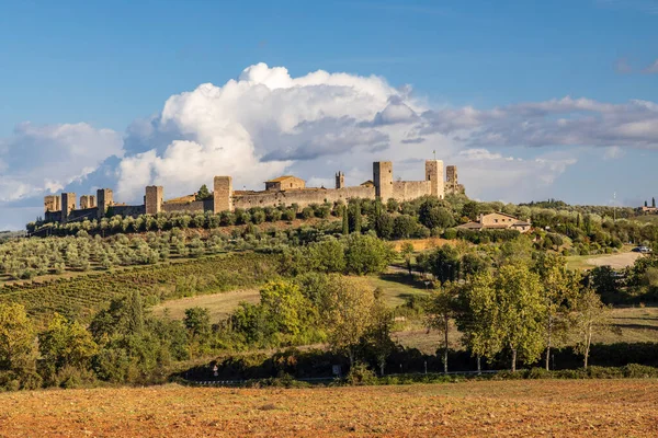 Vista Del Antiguo Castillo Medieval Toscana Italia — Foto de Stock